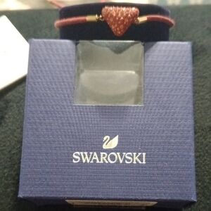 Swarovski White and Black Logo Square Tag